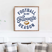 WallCutz reusable stencil Football Is My Favorite Season Stencil