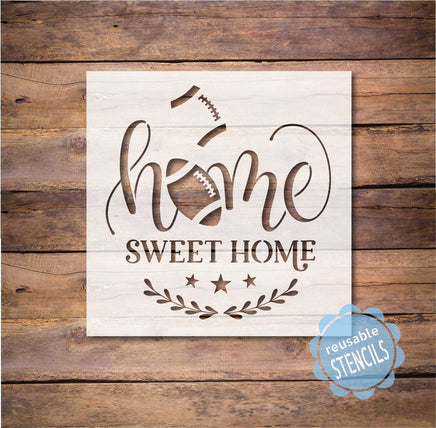 WallCutz reusable stencil Home Sweet Home Football Stencil