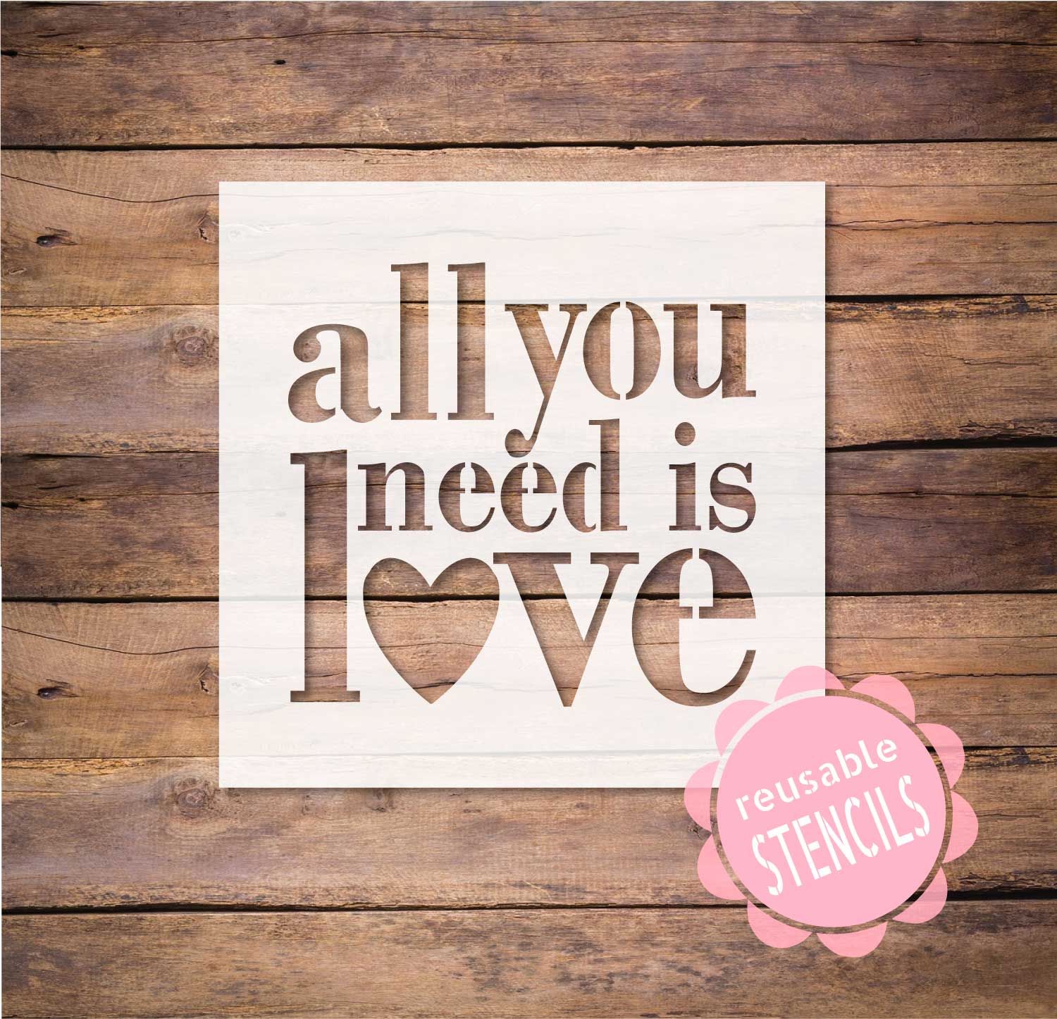 All You Need is Love – WallCutz Crafts