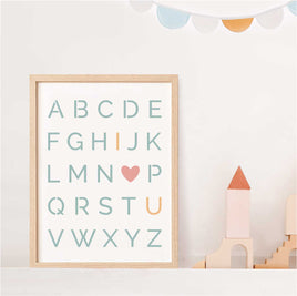 WallCutz Stencil Alphabet - I Love You / Nursery Stencil