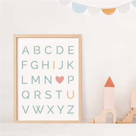 WallCutz Stencil Alphabet - I Love You / Nursery Stencil