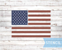 WallCutz Stencil American Flag Stars and Stripes stencil