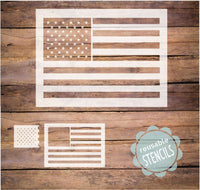 WallCutz Stencil American Flag Stars and Stripes stencil