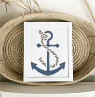 WallCutz Stencil Anchor / Nautical Beach Stencil