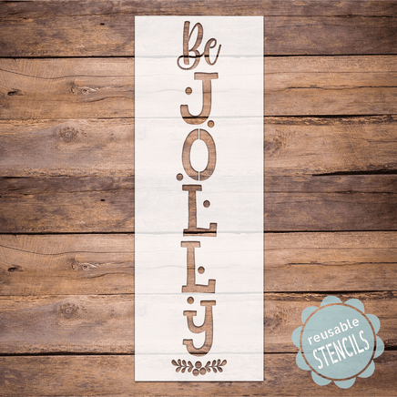 WallCutz Stencil Be Jolly Porch Stencil