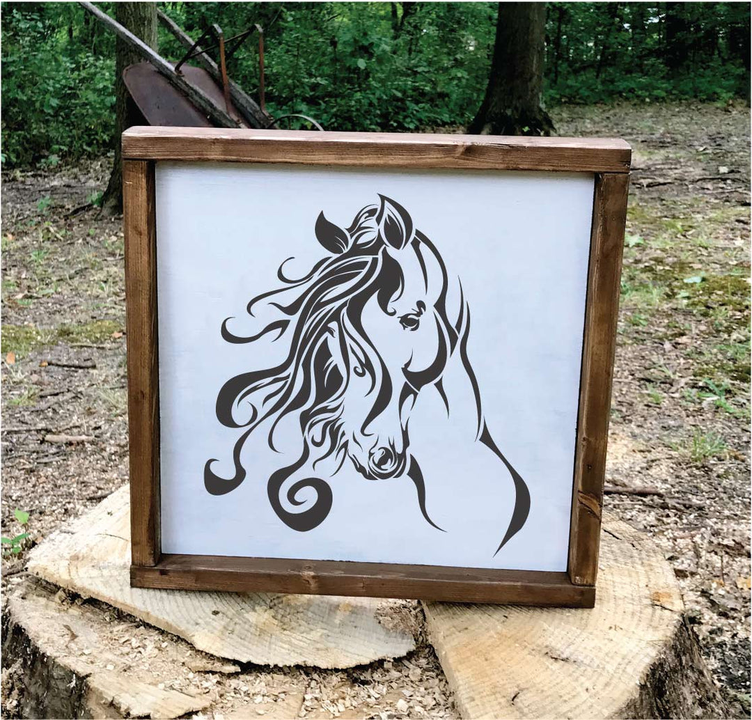 WallCutz  Beautiful Horse stencil Stencil