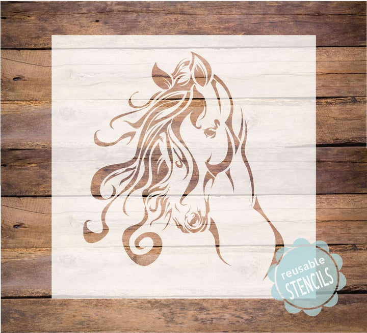 WallCutz  Beautiful Horse stencil Stencil
