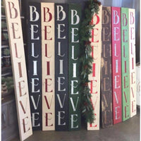 WallCutz Stencil Believe Christmas Porch Stencil