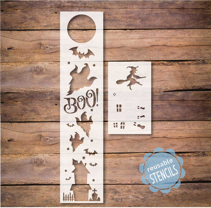 WallCutz Stencil BOO Haunted House Stencil