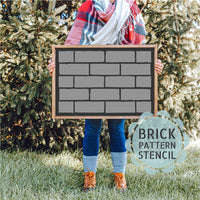 WallCutz Stencil Brick Wall Pattern Stencil wallcutz