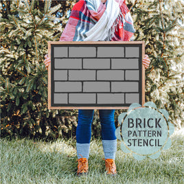 WallCutz Stencil Brick Wall Pattern Stencil wallcutz