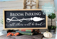 WallCutz Stencil Broom Parking Halloween stencil