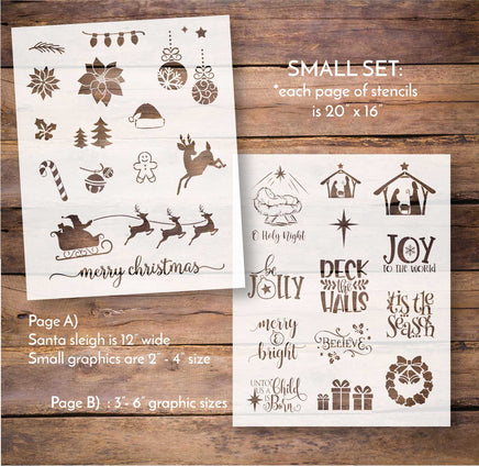 WallCutz Stencil Christmas Stencil Bundle