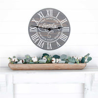 WallCutz Stencil Clock stencil - Time spent with family