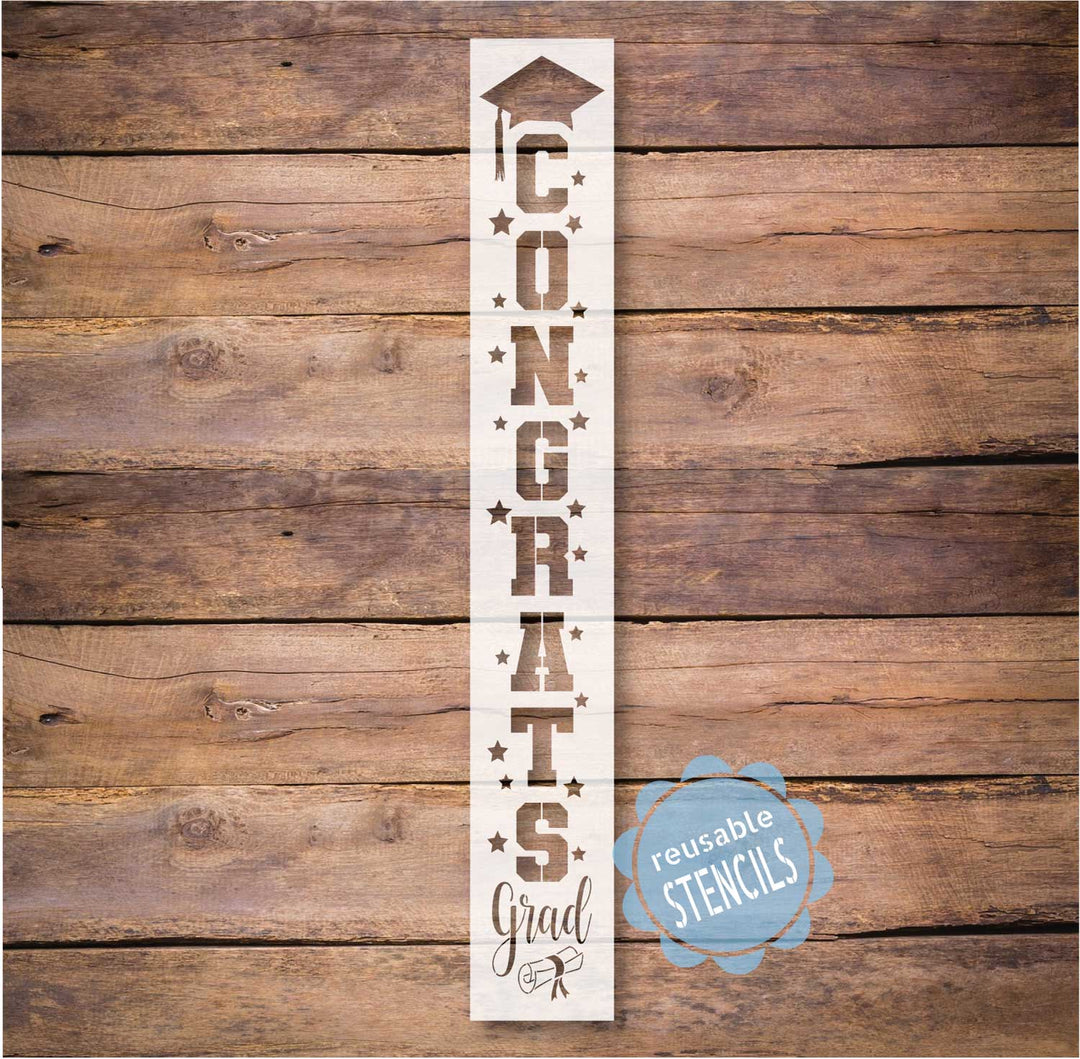 Congrats Graduation / Porch Stencil – WallCutz Crafts