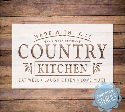 WallCutz Stencil Country Kitchen - noodle board stencil