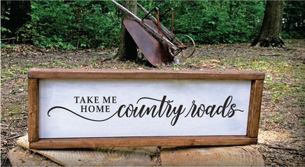 WallCutz Stencil Country Roads Take Me Home Stencil