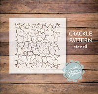 WallCutz Stencil Crackle / Distressed Pattern Stencil