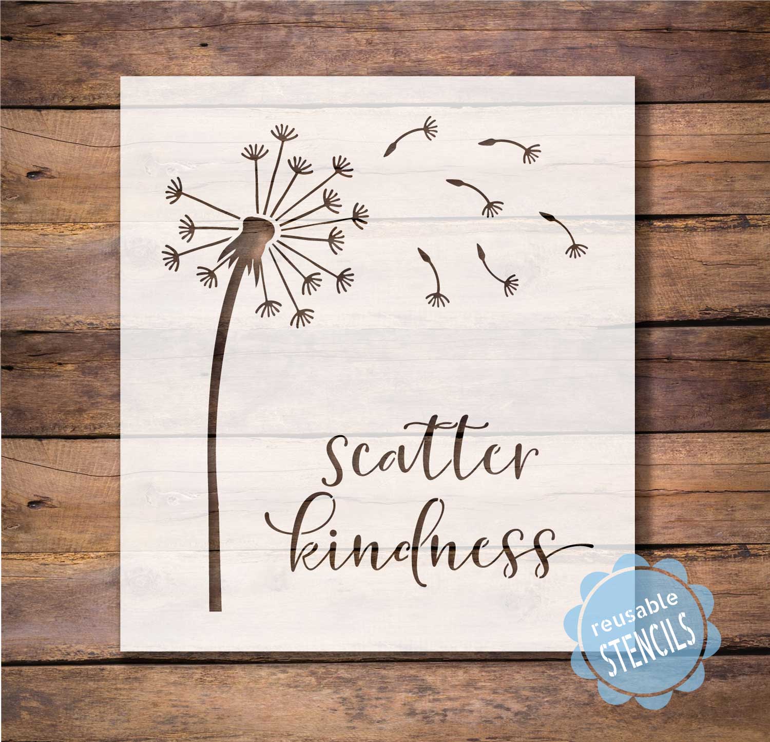 Dandelion Stencil - Scatter Kindness – WallCutz Crafts dandelion-stencil-scatter-kindness-wallcutz-crafts