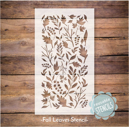 WallCutz Stencil Fall Leaf Pattern - stencil