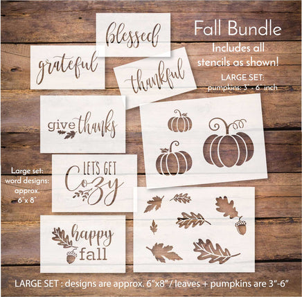 WallCutz Stencil Fall Stencil Bundle