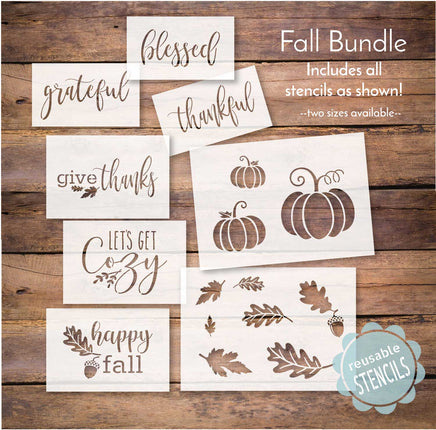 WallCutz Stencil Fall Stencil Bundle