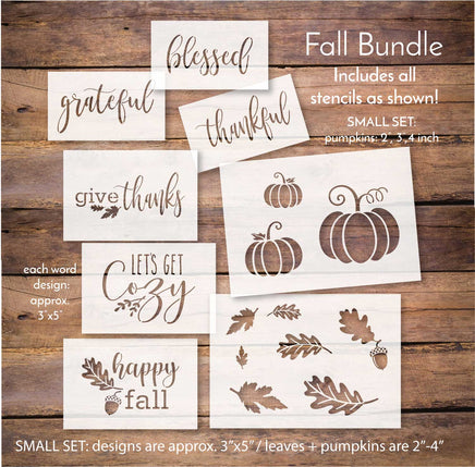 WallCutz Stencil Fall Stencil Bundle