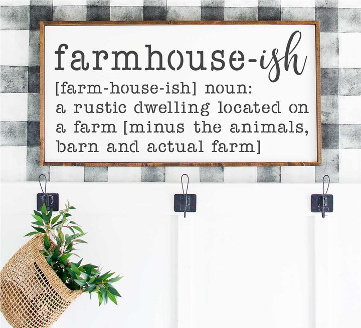 WallCutz  Farmhouse-ISH stencil Stencil