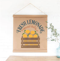 WallCutz Stencil Fresh Lemonade - Lemon crate stencil