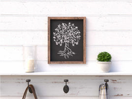 WallCutz Stencil Full Tree with Roots / Stencil