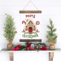 WallCutz Stencil Gingerbread House - Merry Christmas stencil