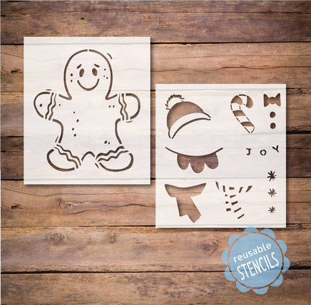 WallCutz Stencil Gingerbread Man / Christmas Stencil wallcutz