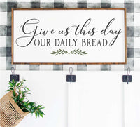 WallCutz Stencil Give Us This Day our Daily Bread - Lords Prayer Stencil
