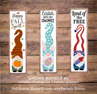 WallCutz Stencil Gnome Holiday Bundle #2 - Porch stencils