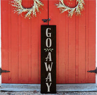 WallCutz Stencil Go Away / Porch Stencil