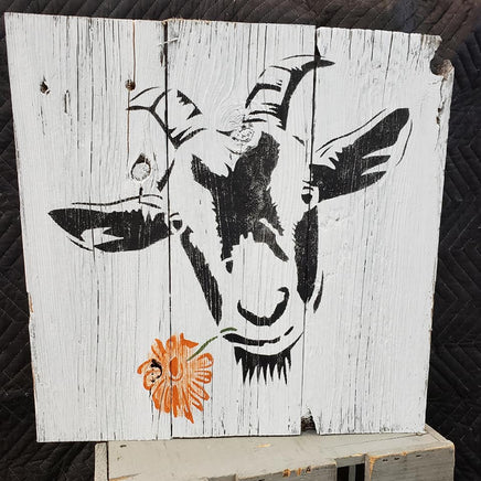 WallCutz Stencil Goat Stencil