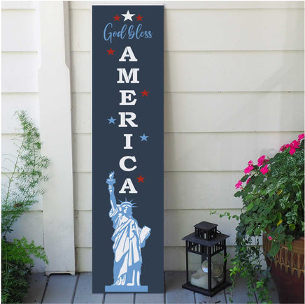 WallCutz Stencil God Bless America / Statue of Liberty Porch Stencil