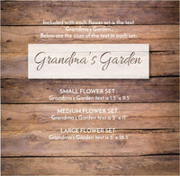 WallCutz Stencil Grandma's Garden / Birth Month Flower Stencils