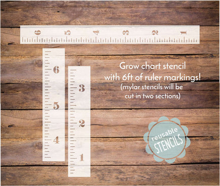 WallCutz Stencil Grow Chart Stencil