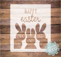 WallCutz Stencil Happy Easter/  bunny Stencil