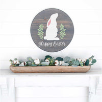 WallCutz Stencil Happy Easter Bunny - wreath stencil