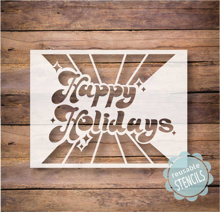 WallCutz Stencil Happy Holidays