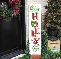 WallCutz Stencil Happy HOLLY days / Christmas Stencil