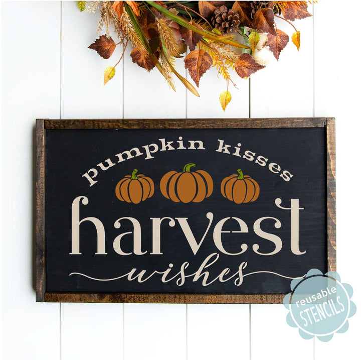 WallCutz  Harvest Wishes stencil Stencil