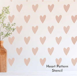 WallCutz Stencil Heart Wall Pattern Stencil