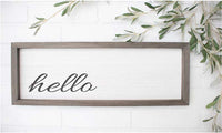 WallCutz Stencil Hello - Porch stencil