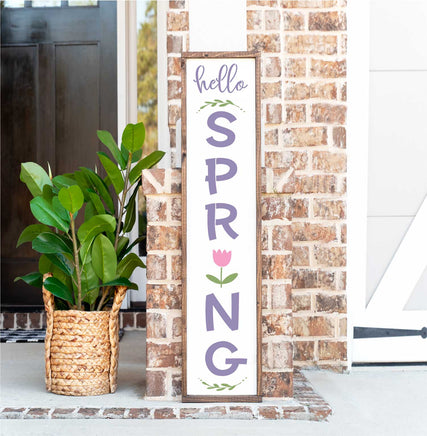WallCutz Stencil Hello Spring - Porch Stencil