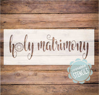 WallCutz Stencil Holy Matrimony - Donut board stencil