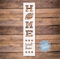 WallCutz Stencil Home Sweet Home - Football Porch stencil