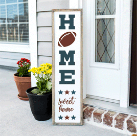 WallCutz Stencil Home Sweet Home - Football Porch stencil